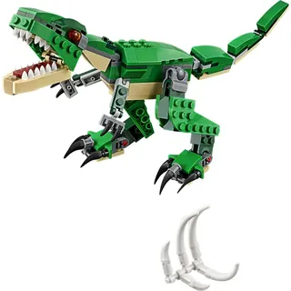 LEGO Creator Dinosaurier, 3in1 Spielzeug-Modell zum Bauen von T-Rex, Triceratops und Pterodactylus-Figuren, Bausteine-Set für Kinder ab 7 Jahren, ... - Beige