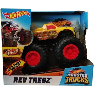 Hot Wheels Spielzeug-Monstertruck Mattel Hot Wheels GBV17 Monster Trucks Rev Tredz All Fried Up mit Spin bunt