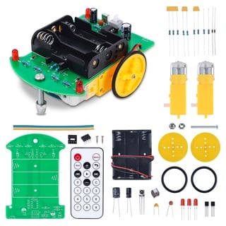 Praxis Löten Lernen Ferngesteuertes Auto Kit, Anfänger DIY Smart Robot Car Bausatz Elektronische Schulprojekte für Studenten und Heimwerker Lernen Sie zu löten