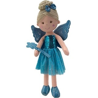 Sweety-Toys Stoffpuppe Sweety Toys 13265 Stoffpuppe Fee Plüschtier Prinzessin 60 cm blau blau