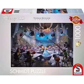 Schmidt Spiele - Thomas Kinkade - Disney, 100 Jahre Sonderedition 1, Limited Edition, 1000 Teile