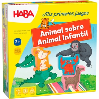 HABA 306073 - Meine ersten Spiele - Tier auf Tier, klassisches Stapelspiel. Mehr 2 Jahre