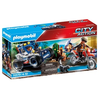 PLAYMOBIL City Action 70570 Polizei-Geländewagen: Verfolgung des Schatzräubers