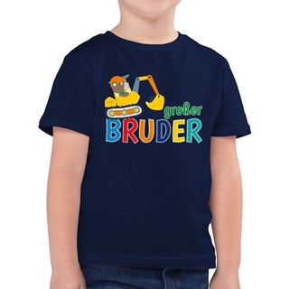 Shirtracer T-Shirt Großer Bruder Bagger Großer Bruder blau 140 (9/11 Jahre)
