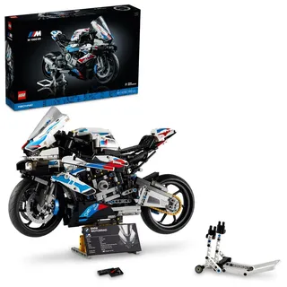 LEGO Technic BMW M 1000 RR Motorrad-Modell, Modellbausatz für Erwachsene, Set als Geschenk zum Basteln für Männer und Frauen, als Home- oder Bü... - Rot