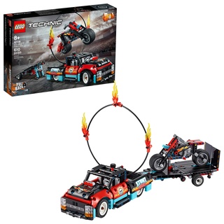 Lego Technic 42106 - Pull-Back - Stunt Show Truck & Bike (610 Teile)