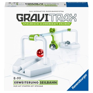 Ravensburger GraviTrax 26116 - GraviTrax Erweiterung Seilbahn - Ideales Zubehör für spektakuläre Kugelbahnen, Konstruktionsspielzeug für Kinder ab 8 Jahren