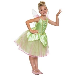 Metamorph Kostüm Disney's Tinkerbell Kleid für Kinder, Märchenhaftes Kleid der Disney-Fee grün 110-116