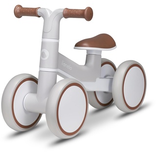 Lionelo VILLY Kinder Laufrad für 12-36 Monate Baby bis 30 kg, Lauflernrad Spielzeug mit 4 Räder, vordere Dämpfung, ergonomischer Sitz, Erst Rutschrad Fahrrad für Mädchen und Jungen
