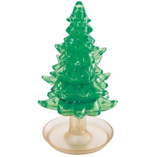 Crystal Puzzle | 3D Tannenbaum Grün | Transparentes Design | 69 Teile | Bausatz für Kinder und Erwachsene | HCM Kinzel