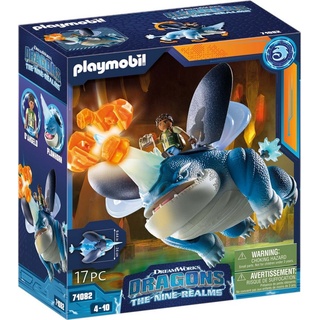 Playmobil® Konstruktions-Spielset Dragons: The Nine Realms - Plowhorn & D'Angelo (71082), (17 St), Made in Germany bunt