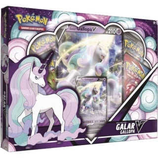 POKÉMON Sammelkarte Pokemon Sammelkartenspiel - Galar-Rapidash-V Box - Englisch, 4 Pokemon TCG Boosterpacks