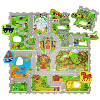 Hakuna Matte Spielmatte Puzzlematte für Babys 1,2x0,9m, 20% dickere Krabbelmatte, Spielmatte bunt Hakuna Matte
