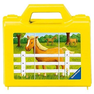 Ravensburger Kinderpuzzle - 07463 Mein Bauernhof - Würfelpuzzle mit 6 Teilen, Puzzle für Kinder ab 3 Jahren