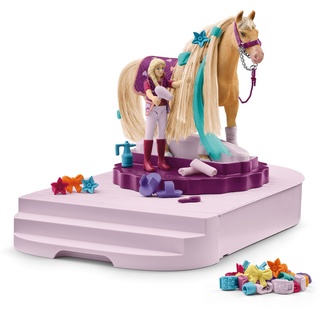 Schleich® Spielwelt HORSE CLUB, Sofia's Beauties, Pferdepflege Station (42617), Made in Germany bunt