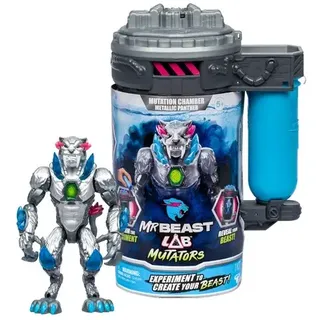 MrBeast Lab – Mutationskammer mit Actionfigur. Experimentiere, um dein Biest zu erschaffen. Entfessle den Metallic Panther