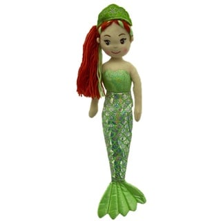 Sweety-Toys Meerjungfrauenpuppe Sweety Toys 13371 Stoffpuppe Meerjungfrau Plüschtier Prinzessin 45 cm grün grün
