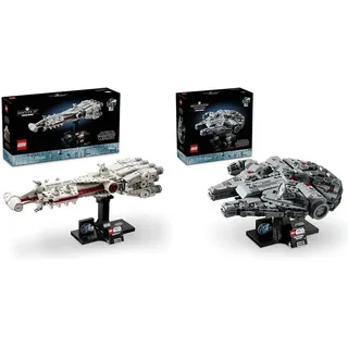 LEGO Star Wars Millennium Falcon, 25. Jahrestag Set für Erwachsene & Star Wars: Tantive IV, Modell eines Sternenschiffs aus Star Wars