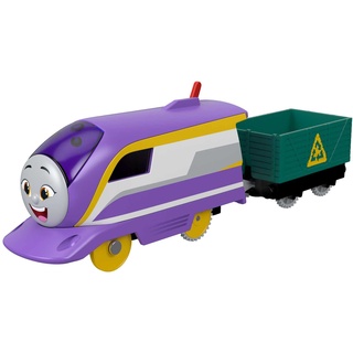Thomas und seine Freunde Fisher-Price HDY69 -Motorisierte Spielzeugeisenbahn Kana, batteriebetriebene Lokomotive mit Ladung, Spielzeug für Kinder im Vorschulalter ab 3 Jahren