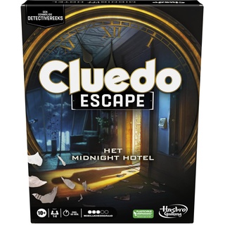 Hasbro Gaming Cluedo Escape: Das Midnight Hotel Brettspiel Einmalige Escape Room Spiele für 1-6 Spieler Kooperative Detektivspiele (niederländische Version)