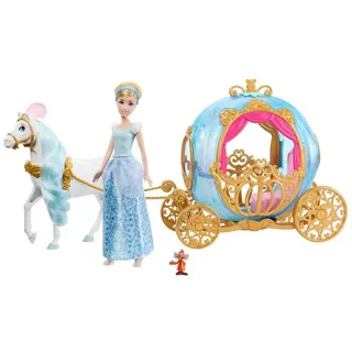 Mattel® Stehpuppe Mattel HLX35 - Disney - Princess - Cinderellas magische Kutsche bunt