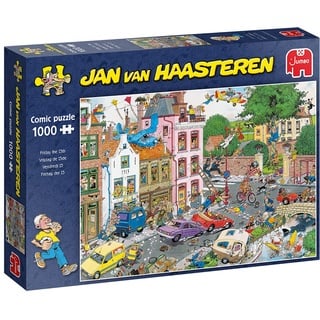 Jan van Haasteren - Freitag der 13. - 1000 Teile Puzzle, Multi Kleuren