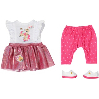 BABY born Little Everyday Outfit, Shirt mit Leggins und Schuhen für 36 cm Puppen, 836330 Zapf Creation
