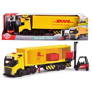 Dickie Toys Spielzeug-Auto Dickie Spielfahrzeug LKW Go Real / City DHL Truck 203747018