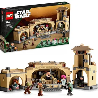 LEGO 75326 Star Wars Boba Fetts Thronsaal, Spielzeug-Haus zum Bauen mit Jabbas Palast und 7 Minifiguren, darunter Boba Fett, Fennec Shand und Bib F... - Beige