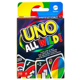 Mattel Games HHL33 - UNO All Wild Kartenspiel mit 112 Karten, Kinderspiel, Familienspiel und Gesellschaftsspiel, ab 7 Jahren