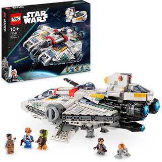 LEGO Star Wars Ghost & Phantom II Set mit 2 aus Bausteinen gebauten Ahsoka-Fahrzeugen, baubares Raumschiff-Spielzeug mit 5 Charakteren, darunter Jacen Syndulla und Einer Chopper-Droidenfigur 75357