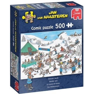 Jan van Haasteren Jumbo Spiele Jan van Haasteren Rentier-Rennen - Puzzle 500 Teile - Puzzle ab 10 Jahren