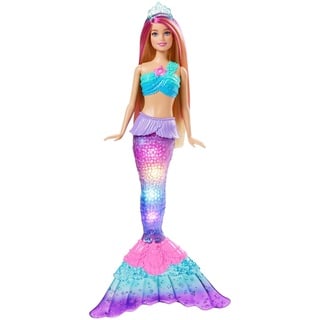 Barbie Dreamtopia Puppe Zauberlicht Meerjungfrau Malibu, mehrfarbig