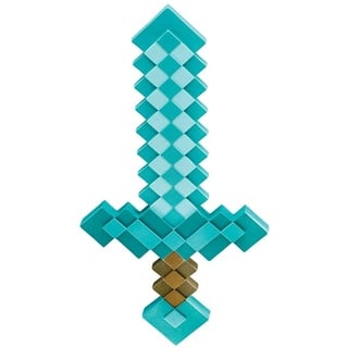 Disguise DISKX65684 Minecraft Kunststoff-Replik Diamant-Schwert Zubehör, Sword, Einheitsgröße