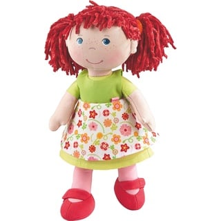 HABA Puppe Liese, 30cm groß, Stoffpuppe mit ausziehbarer Kleidung, bei 30° waschbar, für Kinder ab 18 Monaten - 302110