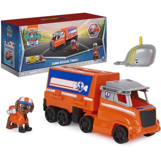 Patrulla Canina 6065538 PAW Patrol, Big Truck Pups, Spielzeugtruck verwandelt Sich von Zuma mit Action-Figur, Spielzeug für Kinder ab 3 Jahren