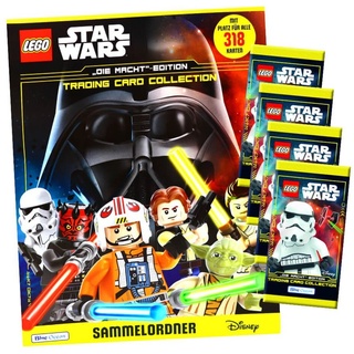 Blue Ocean Sammelkarte Lego Star Wars Karten Trading Cards Serie 4 - Die Macht Sammelkarten, Lego Star Wars Serie 4 - 1 Mappe + 4 Booster Karten