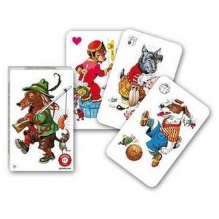 Piatnik Spiel, Familienspiel Schwarzer Peter Hundebilder, Kartenspiel, für 2-4..., Kinderspiel