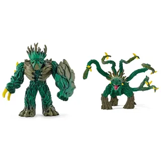 SCHLEICH 70151 Spielfigur -Dschungelherrscher Eldrador Creatures, Mehrfarbig & 70144 Dschungel Ungeheuer Eldrador Creatures,11 x 15.1 x 18 cm