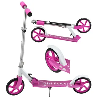 ArtSport Scooter Cityroller Girl Power - Big Wheel & klappbar - Kinder Roller Pink