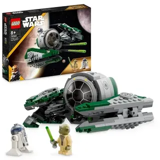 LEGO Star Wars 75360 Yoda's Jedi Starfighter Bauspielzeug mit Yoda und R2D2-Figur