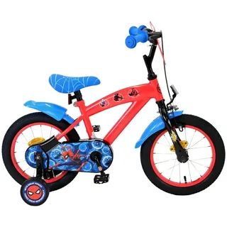 Marvel Spider-Man Kinderfahrrad - Jungen - 14 Zoll - Rot/Blau - Blau/Rot