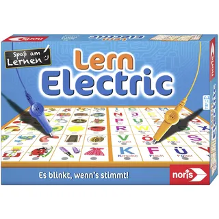 Noris 606013711 Lern Electric Der Lernspiel-Klassiker was passt zusammen, Es blinkt, wenn's stimmt, ab 6 Jahren