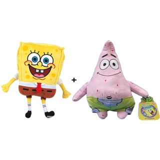 Spongebob - Pack 2 Plüschtiere: Bob (11 "/ 28cm) + Patricio (12" / 31cm) Super weiche Qualität