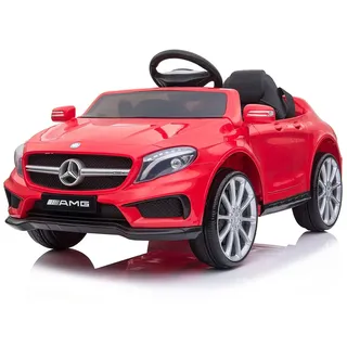 Chipolino Kinder Elektroauto Mercedes Benz GLA45 Fernbedienung, EVA-Reifen, MP3 rot