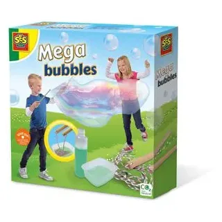 SES Seifenblasen-Set 02251 Mega Bubbles, inkl. 200ml Flüssigkeit, für XXL-Seifenblasen