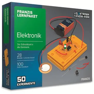 FRANZIS 65272 - Lernpaket Elektronik - Der Schnellstart in die Elektronik - 50 spannende Experimente - empfohlen ab 14 Jahren