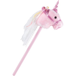 Stecken Pferd pink Mädchen Plüsch Sound Effekt  Einhorn Kinder Zimmer Spielzeug rosa BHP B800002