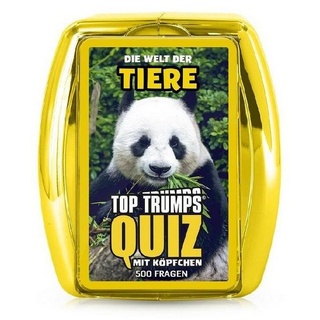 Winning Moves Spiel WIN47339 - Top Trumps Quiz: Welt der Tiere -..., Familienspiel, Quizspiel / Wissensspiel bunt