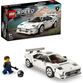 LEGO Speed Champions Lamborghini Countach Bausatz für Modellauto, Auto-Spielzeug mit Cockpit für 2 Figuren, Rennauto als Geschenk für Kinder, Ju... - Beige